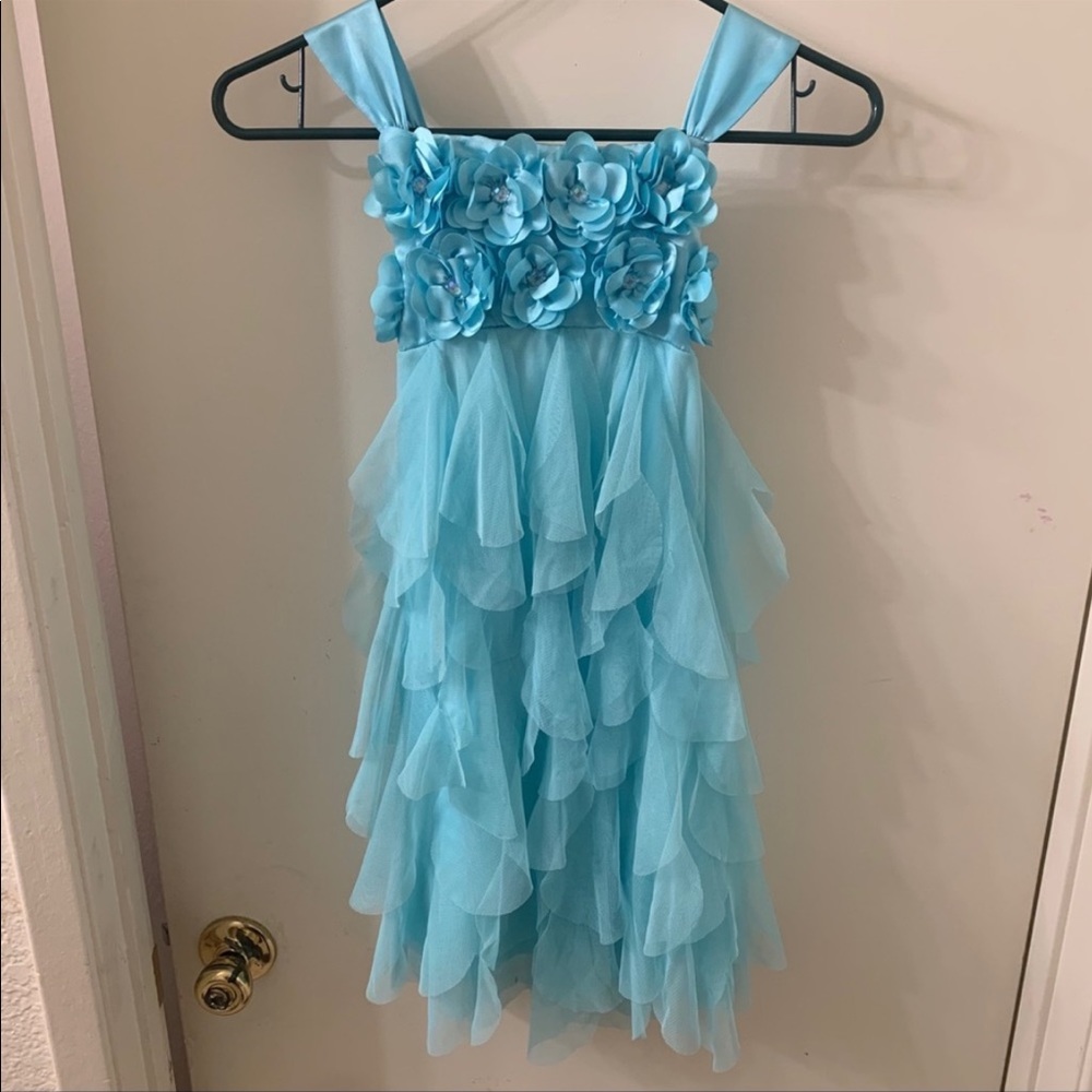 COPY - Layered Tull dress with floral bodice